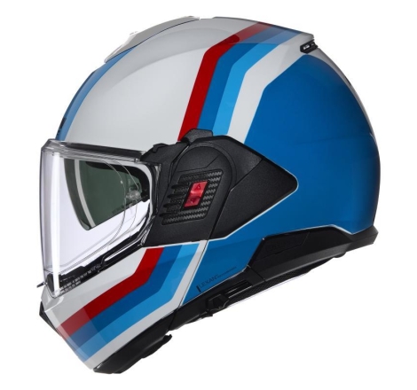 Casco Modulare Nolan N120-1 LINEO Bianco Blu Rosso