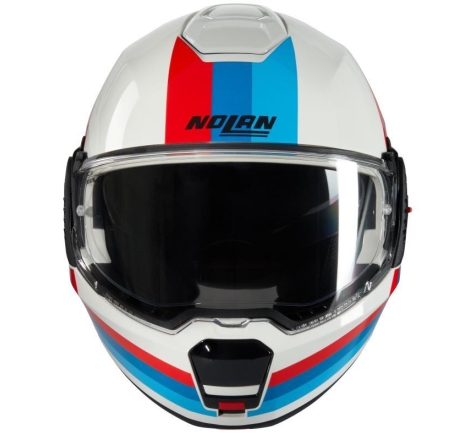 Casco Modulare Nolan N120-1 LINEO Bianco Blu Rosso