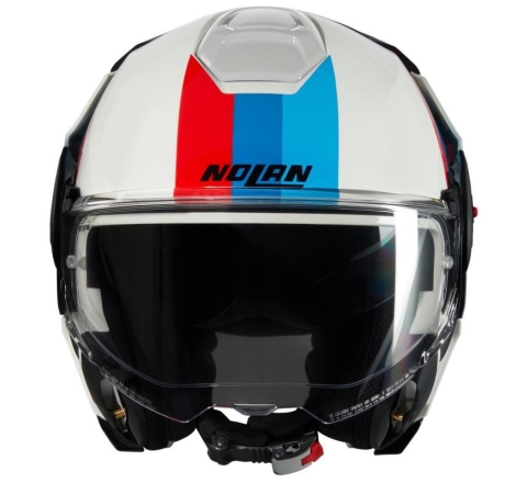 Casco Modulare Nolan N120-1 LINEO Bianco Blu Rosso