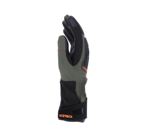 Guanti Moto Tessuto Acerbis Crossover Wp impermeabile Nero Verde