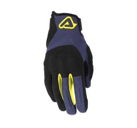 Guanti Moto Tessuto Acerbis Pyramid  Nero Blu