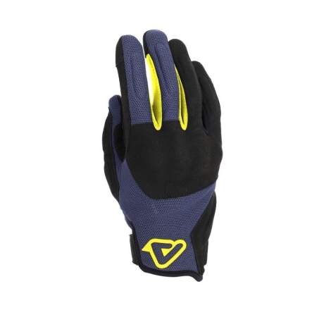 Guanti Moto Tessuto Acerbis Pyramid  Nero Blu