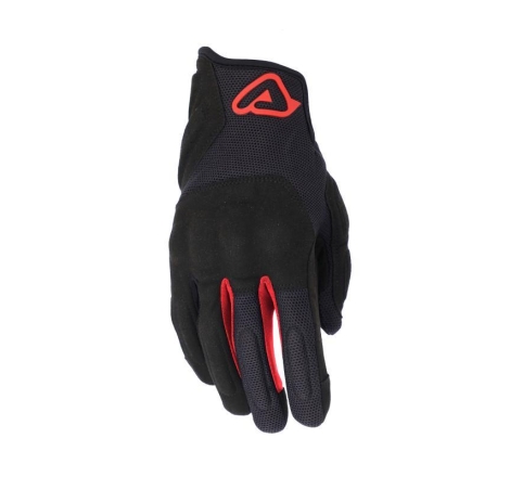 Guanti Moto Tessuto Acerbis Pyramid Nero Rosso