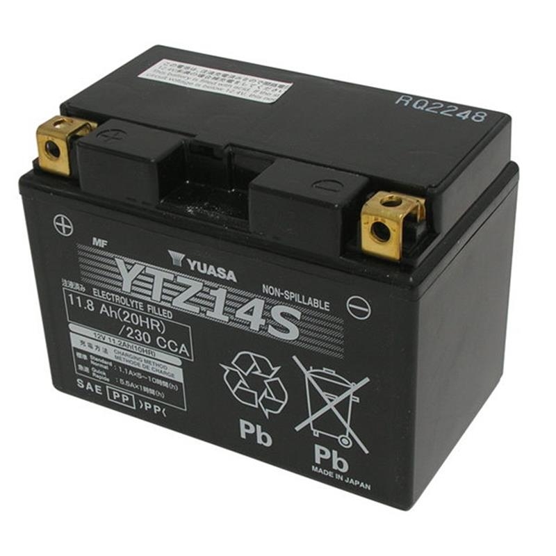 Batteria Yuasa YTZ14S (SIGILLATA ATTIVATA - FACTORY SEALED) 12V/11,2AH