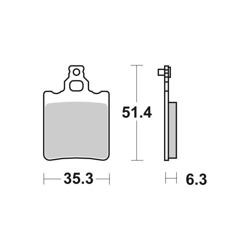 Pastiglie Freno SBS 106 HF Ceramica Anteriori-Posteriori