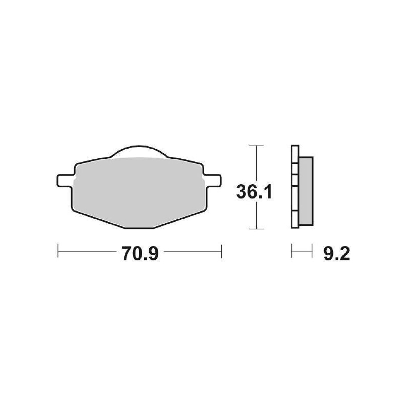 Pastiglie Freno SBS 107 HF Ceramica Anteriori-Posteriori
