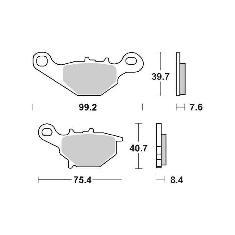 Pastiglie Freno SBS 122 HF Ceramica Anteriori-Posteriori