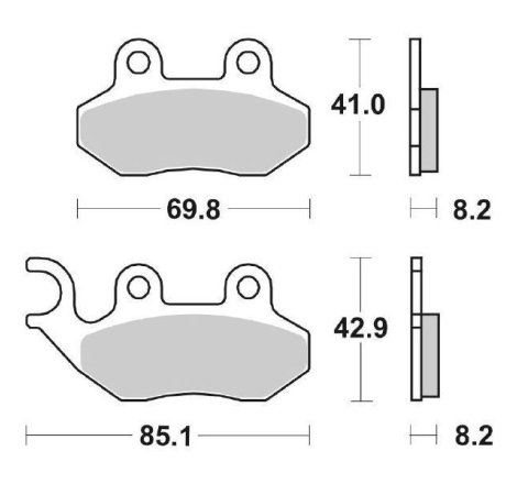 Pastiglie Freno SBS 140 HF Ceramica Anteriori-Posteriori