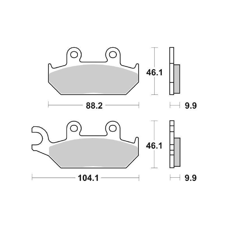 Pastiglie Freno SBS 137 HF Ceramica Anteriori-Posteriori