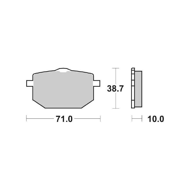 Pastiglie Freno SBS 596 HF Ceramica Anteriori-Posteriori