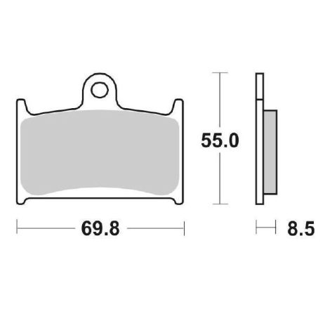 Pastiglie Freno SBS 624 HS Sinterizzate Anteriori