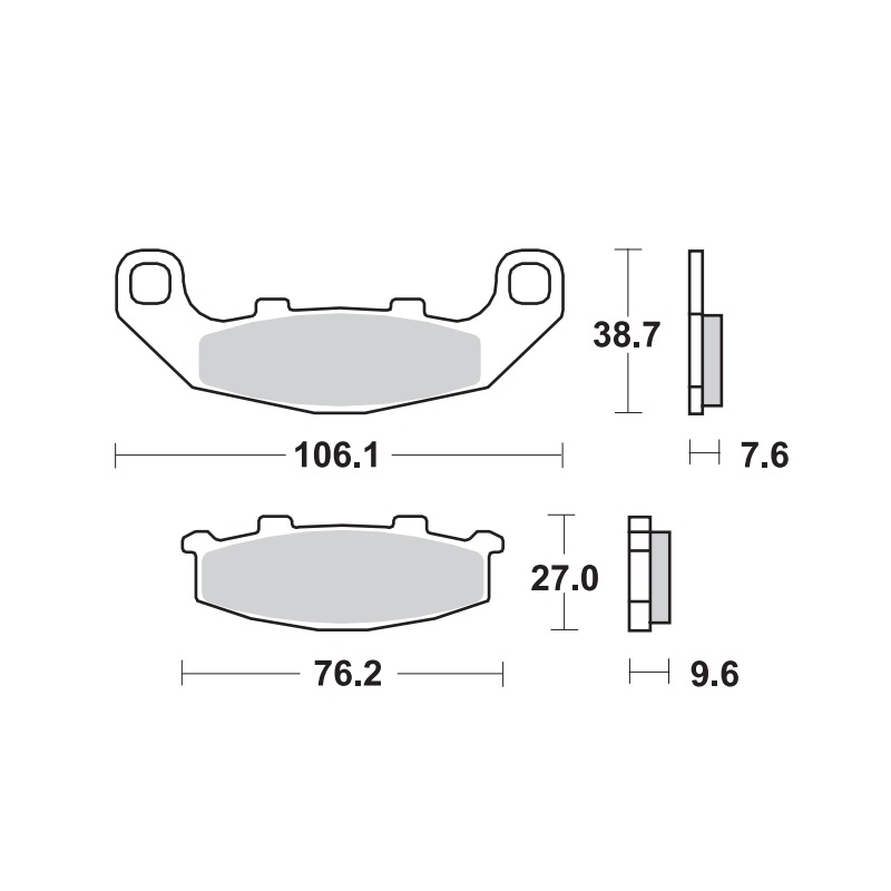 Pastiglie Freno SBS 615 LF Ceramica Posteriori
