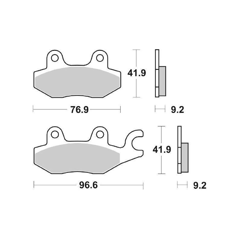 Pastiglie Freno SBS 119 HF Ceramica Anteriori-Posteriori