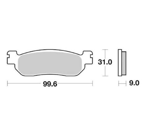 Pastiglie Freno SBS 155 MS Sinterizzate Anteriori - Posteriori