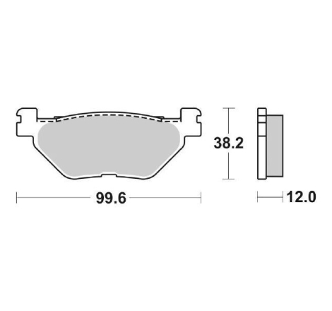 Pastiglie Freno SBS 169 MS Sinterizzate Anteriori - Posteriori