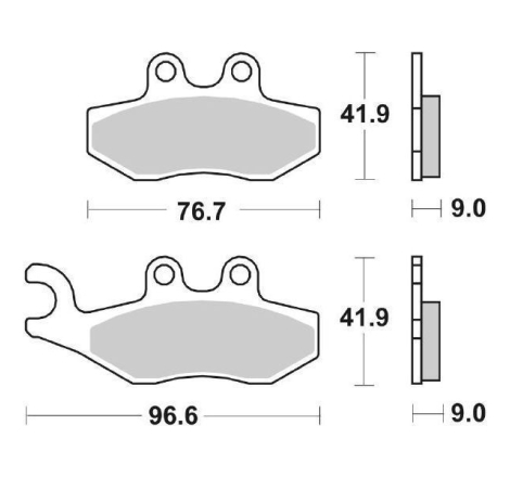 Pastiglie Freno SBS 177 MS Sinterizzate Anteriori - Posteriori