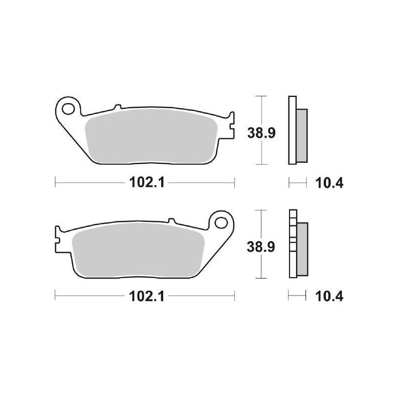 Pastiglie Freno SBS 181 MS Sinterizzate Anteriori - Posteriori