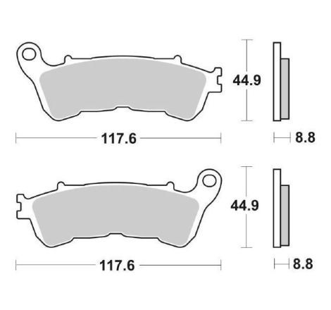 Pastiglie Freno SBS 192 MS Sinterizzate Anteriori - Posteriori