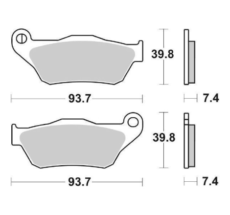 Pastiglie Freno SBS 194 MS Sinterizzate Anteriori - Posteriori