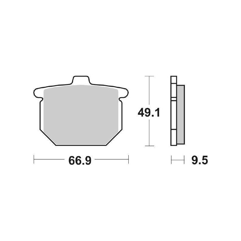 Pastiglie Freno SBS 517 HF Ceramica Anteriori-Posteriori