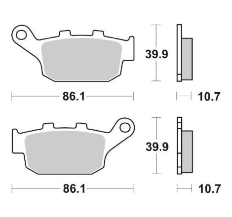 Pastiglie Freno SBS 614 LS Sinterizzate Posteriori