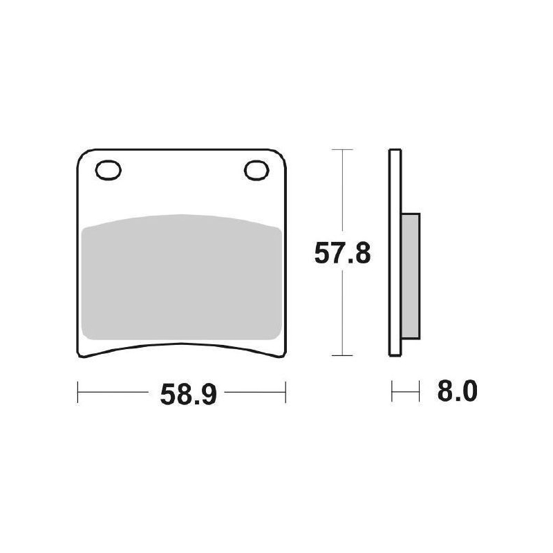 Pastiglie Freno SBS 620 HS Sinterizzate Anteriori