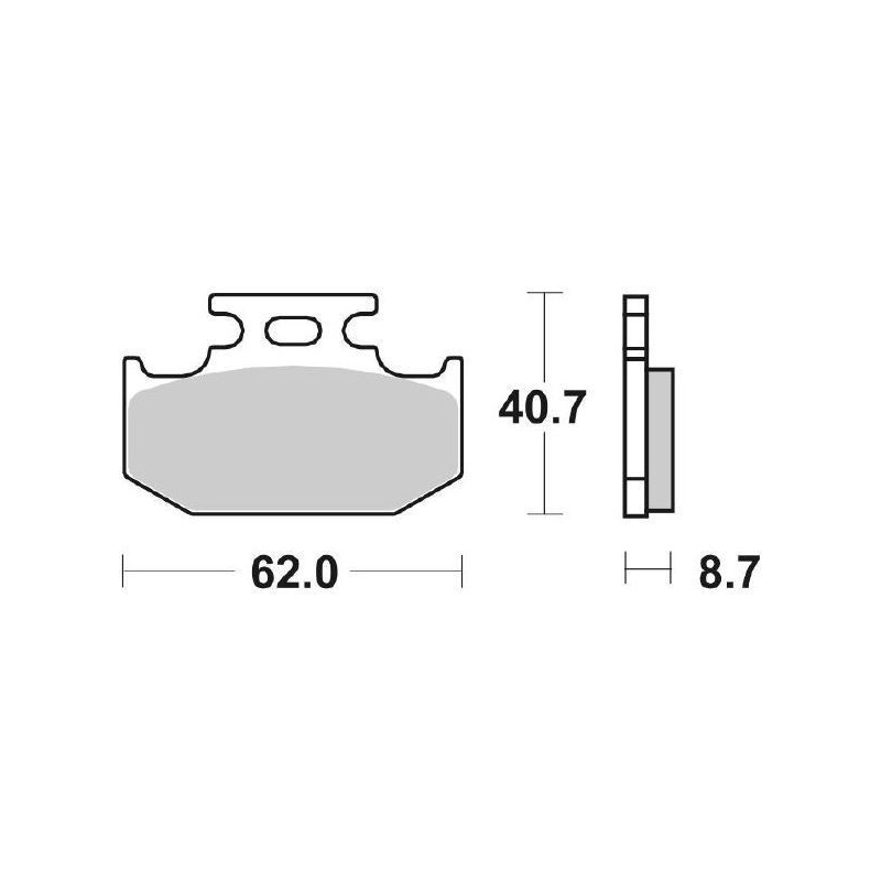 Pastiglie Freno SBS 632 HF Ceramica Anteriori-Posteriori
