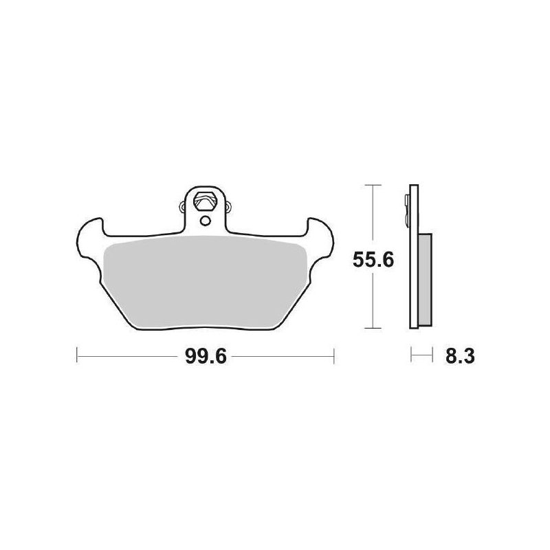 Pastiglie Freno SBS 644 HS Sinterizzate Anteriori