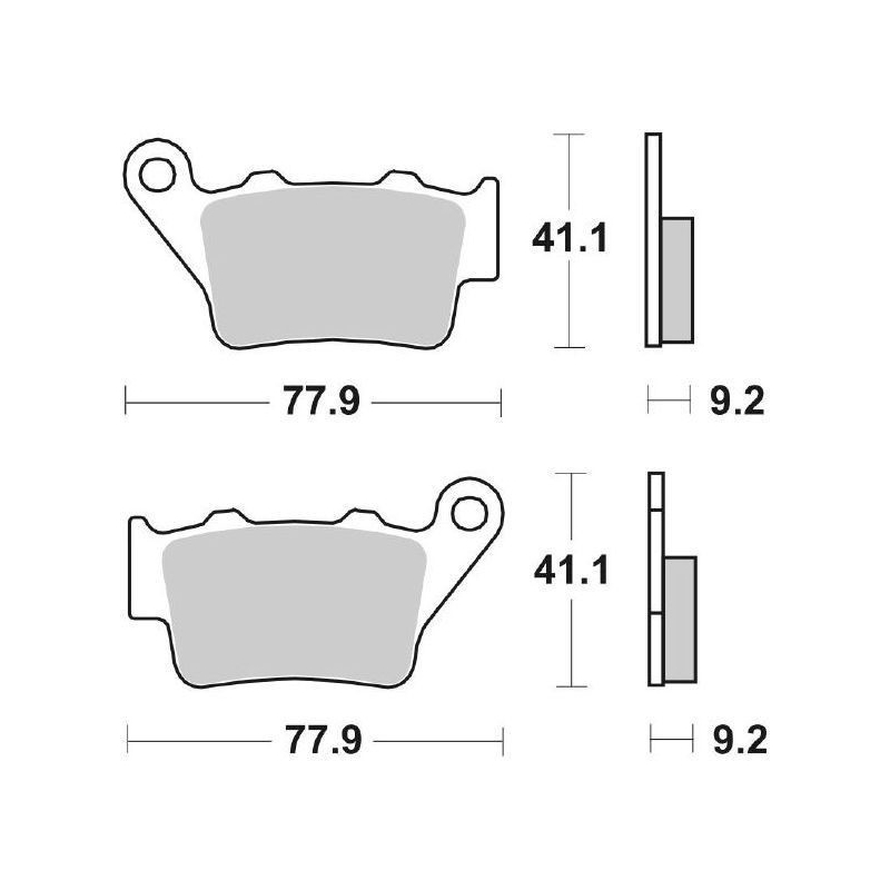 Pastiglie Freno SBS 675 LS Sinterizzate Posteriori