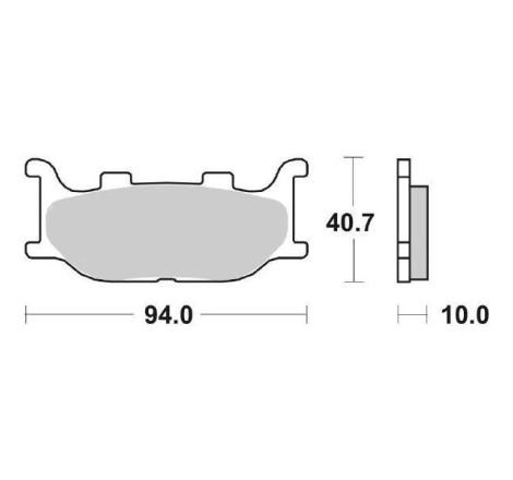 Pastiglie Freno SBS 691 HS Sinterizzate Anteriori