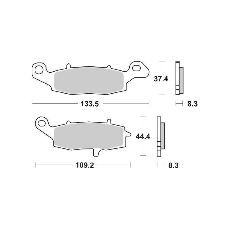 Pastiglie Freno SBS 705 RS Sinterizzate Anteriori