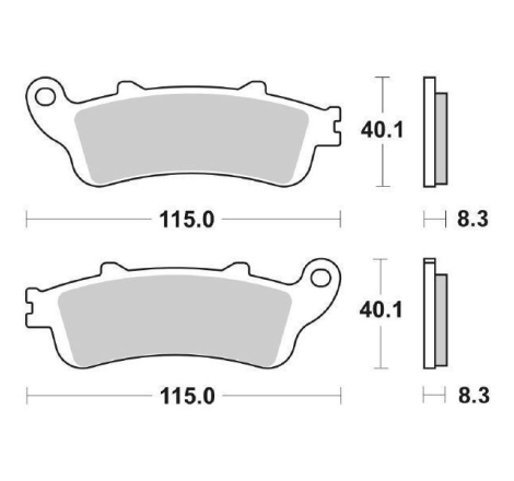 Pastiglie Freno SBS 735 HS Sinterizzate Anteriori