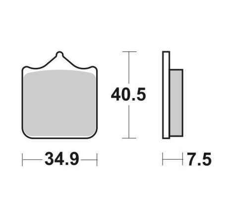 Pastiglie Freno SBS 762 HS Sinterizzate Anteriori