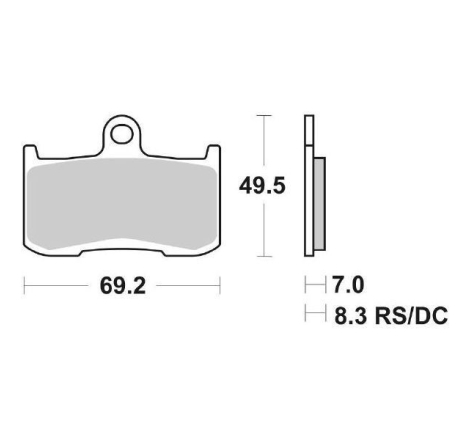 Pastiglie Freno SBS 782 HS Sinterizzate Anteriori