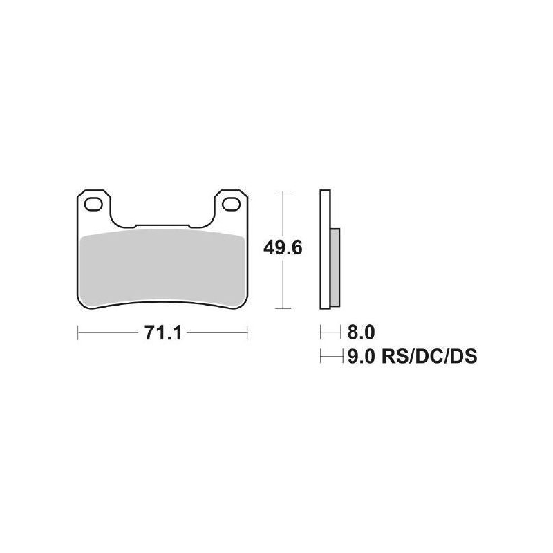 Pastiglie Freno SBS 806 DC Dual Carbon Anteriori Racing