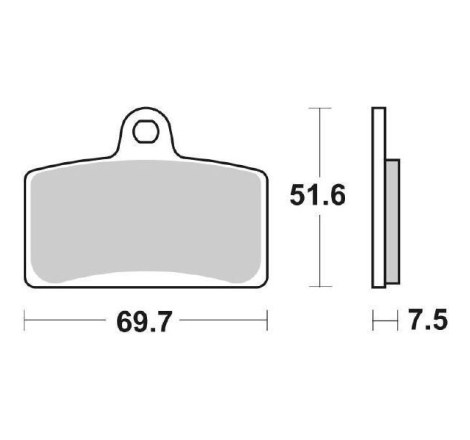 Pastiglie Freno SBS 821 HS Sinterizzate Anteriori