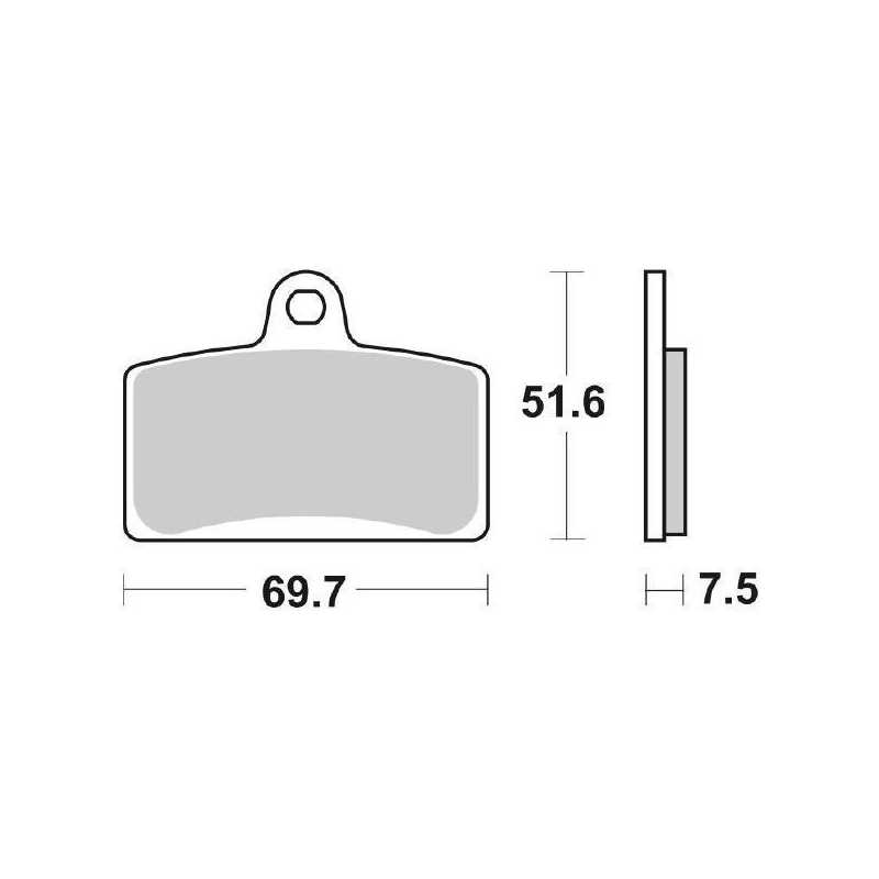 Pastiglie Freno SBS 821 HS Sinterizzate Anteriori