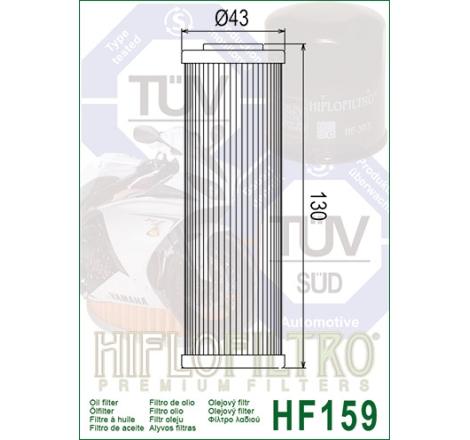 Filtro Olio Hiflo HF159 per Ducati