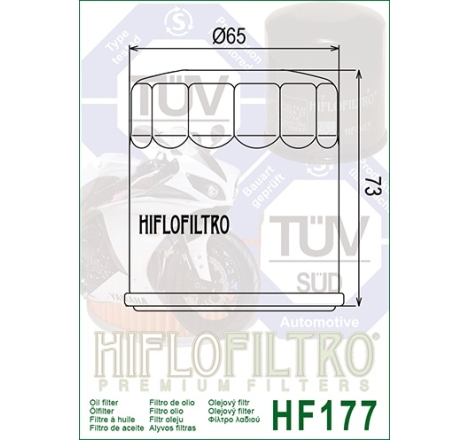 Filtro Olio Hiflo HF177 per Buell