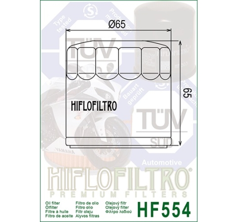 Filtro Olio Hiflo HF554 per MV Agusta
