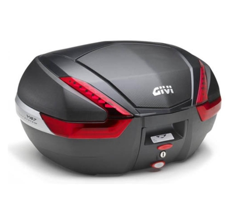 Valigia Givi V47NN Monokey 47 Litri Con cover Carbon Look e Catadiottri Rossi
