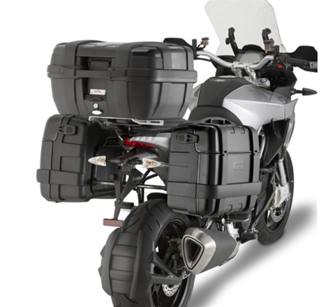 Bauletto Givi Trekker TRK46B Monokey 46 Litri Alluminio Anodizzato Nero