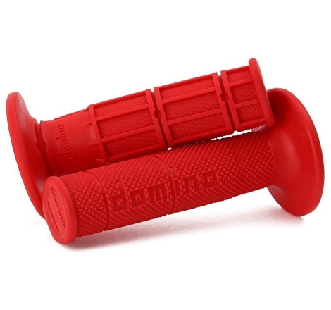 Manopole Domino Cross Enduro Diametro 20-24 Rosso