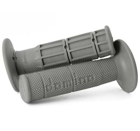 Manopole Domino Cross Enduro Diametro 20-24 Grigio