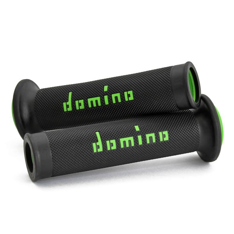 Manopole Domino Strada Racing Diametro 20-26 Nero Verde