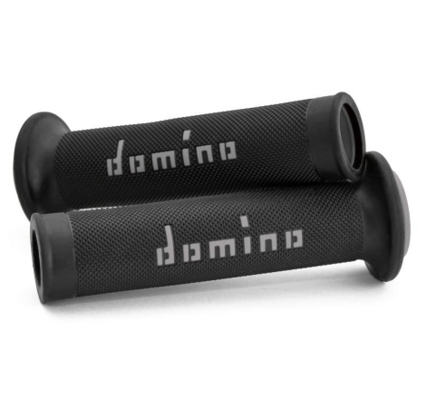 Manopole Domino Strada Racing Diametro 20-26 Nero Grigio