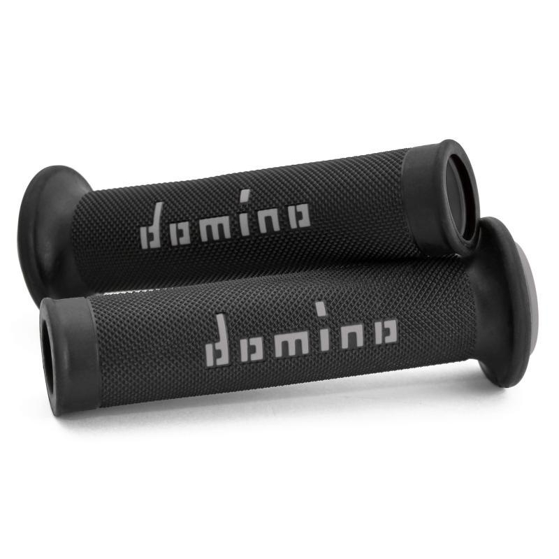 Manopole Domino Strada Racing Diametro 20-26 Nero Grigio
