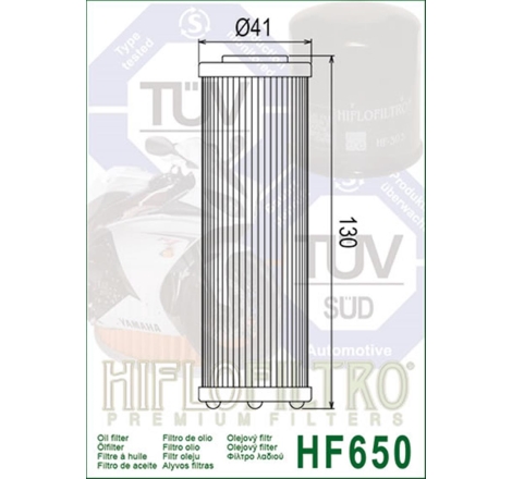 Filtro Olio Hiflo HF650 per Husqvarna / Ktm