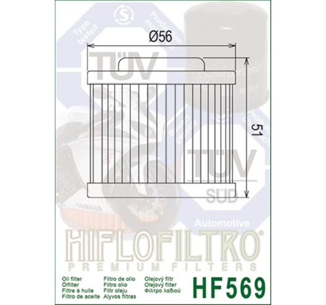 Filtro Olio Hiflo HF569  MV Agusta