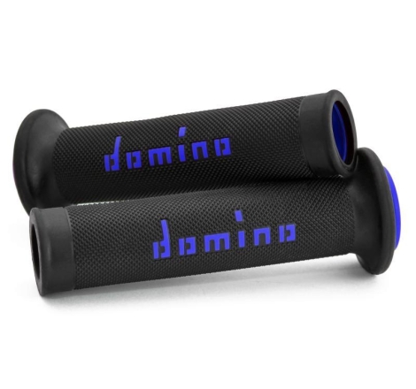 Manopole Domino Strada Racing Diametro 20-26 Nero Blu